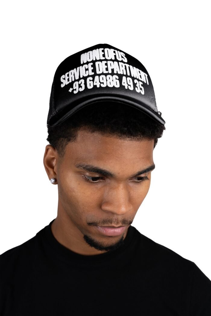 Nofs Black Trucker Cap