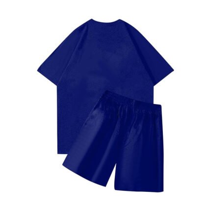 None of Us Blue Summer Suit: Stylish blue suit ensemble perfect for summer occasions.